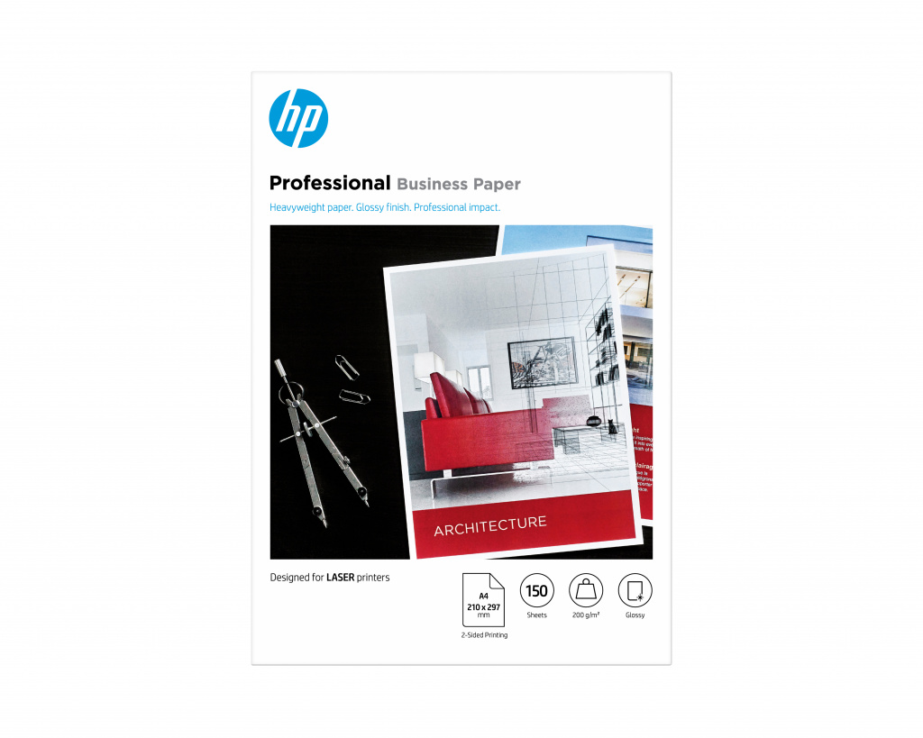 HP Professional glanzend FSC-laserpapier 200 gsm-150 vel/A4/210 x 297 mm