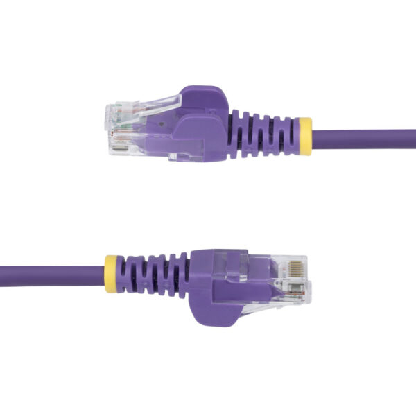 StarTech.com 10m Dunne CAT6 Ethernet Kabel, Paars, Snagless, 100W PoE, UTP, LSZH, 28AWG Pure Koperdraad, Slim RJ45 Netwerk Patch - Afbeelding 3