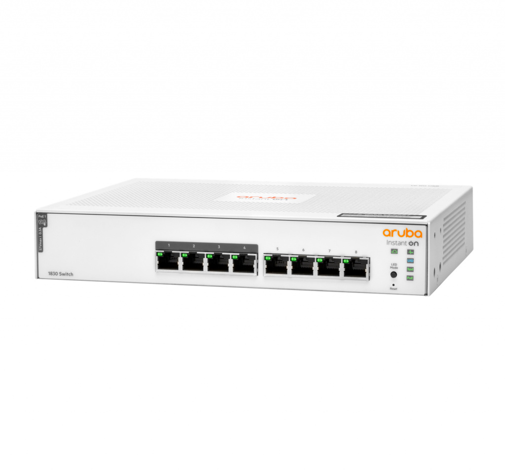 Hewlett Packard Enterprise Aruba Instant On 1830 8G 4p Class4 PoE 65W Managed L2 Gigabit Ethernet (10/100/1000) Power over Ether - Afbeelding 3