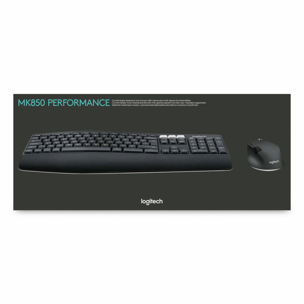 Logitech 920-008225 toetsenbord Inclusief muis Universeel RF-draadloos + Bluetooth AZERTY Belgisch Zwart - Afbeelding 21
