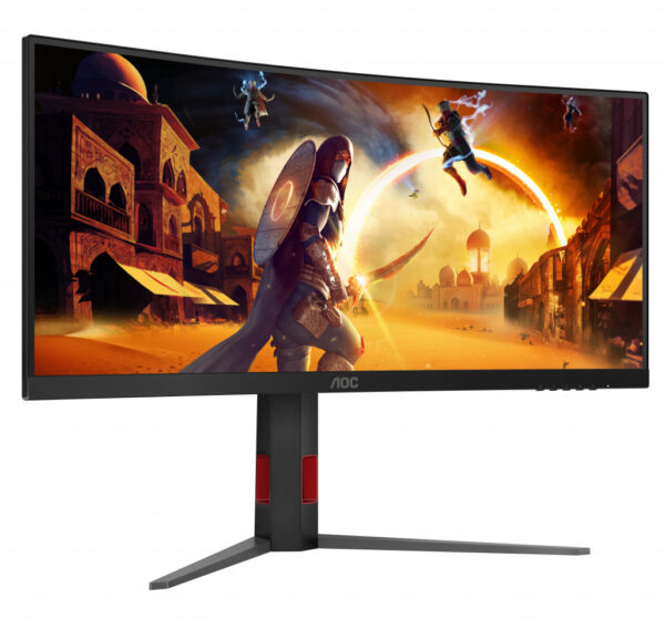AOC G4 CU34G4Z computer monitor 86,4 cm (34") 3440 x 1440 Pixels Wide Quad HD LED Zwart, Rood - Afbeelding 8
