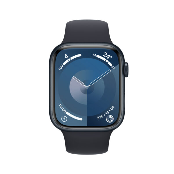 Apple Watch Series 9 45 mm Digitaal 396 x 484 Pixels Touchscreen Zwart Wifi GPS - Afbeelding 2