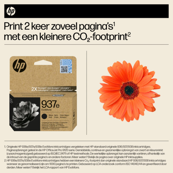 HP 937e EvoMore originele zwarte inktcartridge - Afbeelding 5
