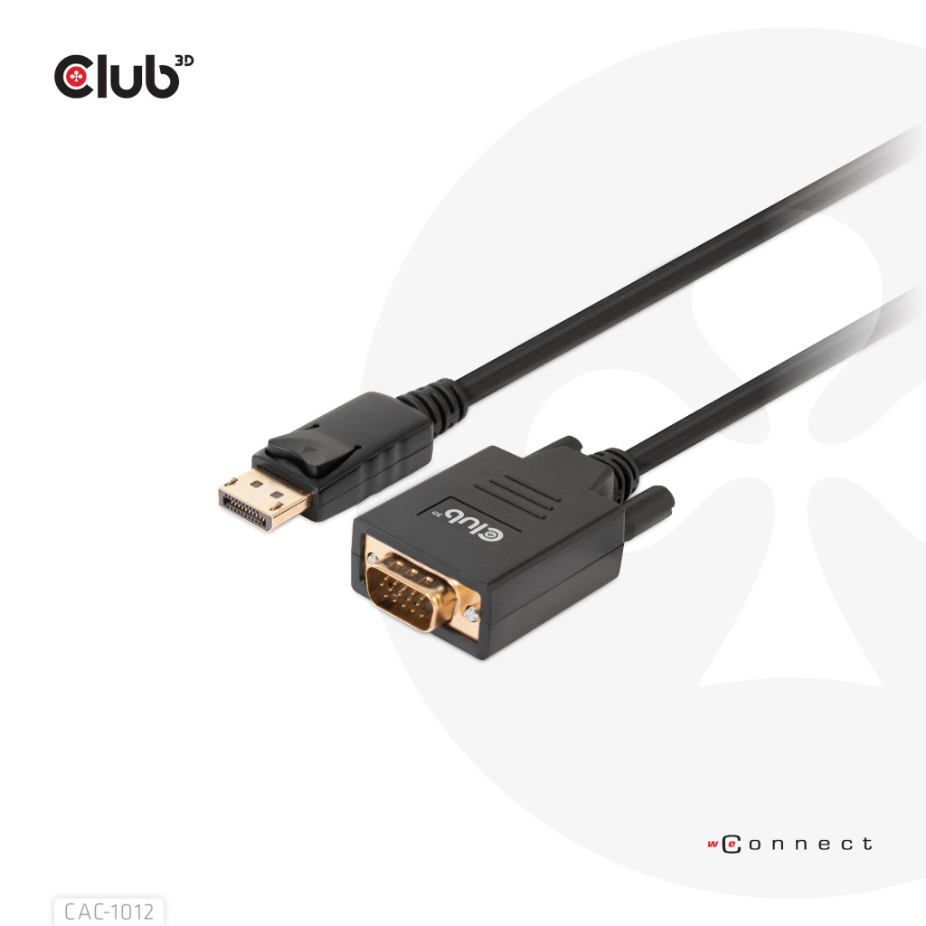 CLUB3D DisplayPort to VGA Cable M/M - Afbeelding 8