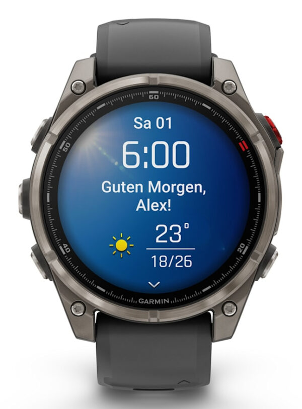 Garmin fēnix 8 Pro 3,56 cm (1.4") AMOLED 47 mm Digitaal 454 x 454 Pixels Touchscreen Grafiet, Titanium Wifi GPS - Afbeelding 10