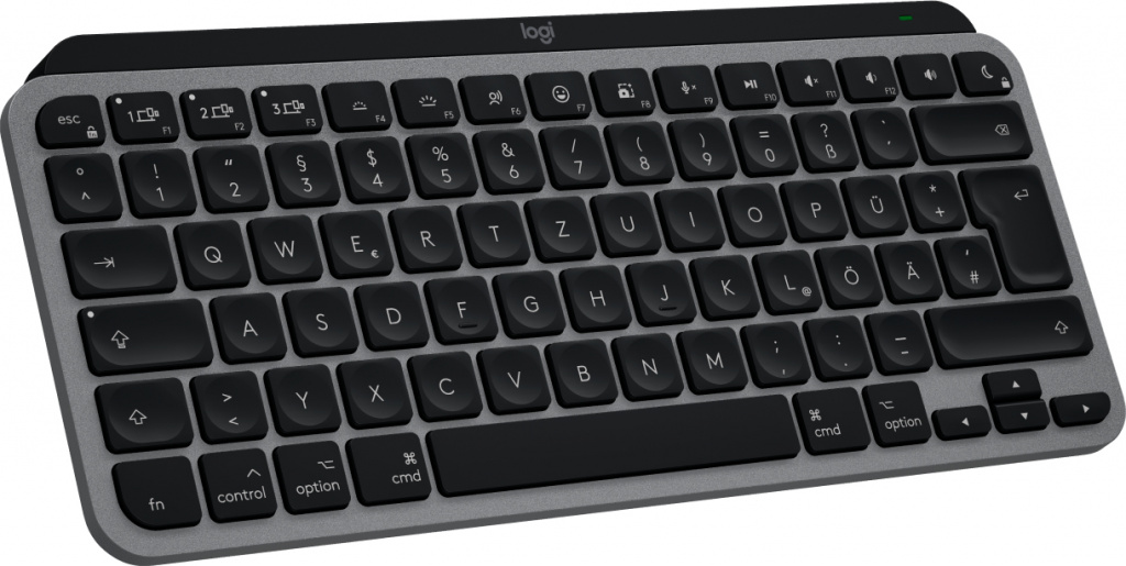 Logitech MX Keys Mini For Mac toetsenbord Thuis/Werk Bluetooth QWERTZ Duits Zwart, Grijs - Afbeelding 3