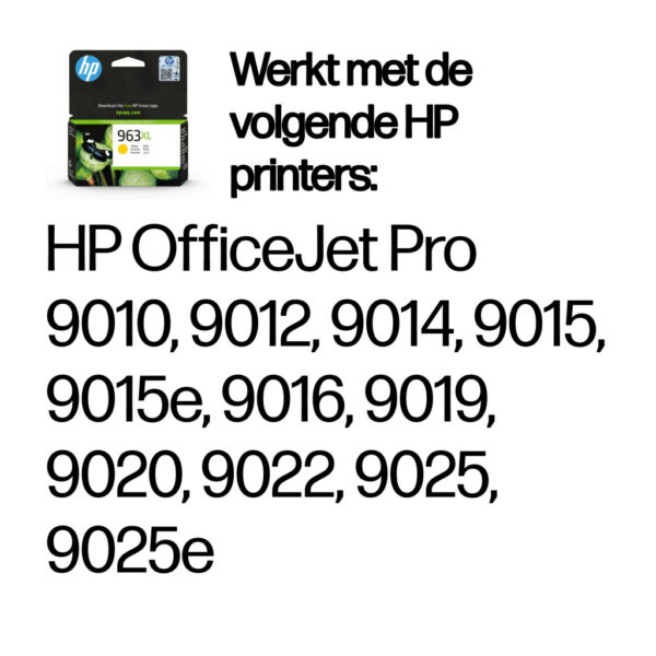 HP 963XL originele high-capacity gele inktcartridge - Afbeelding 2