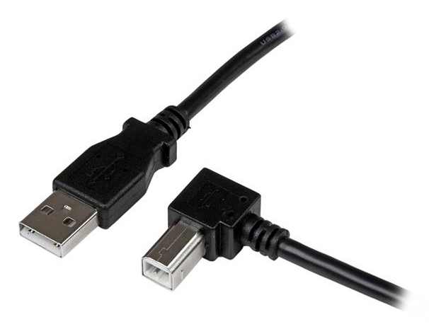 StarTech.com 3 m USB 2.0 A naar rechtshoekige B-kabel M/M