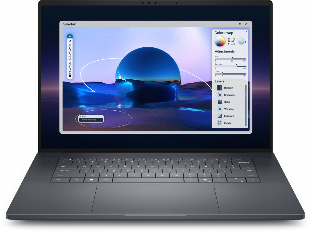 DELL Pro Max 16 Premium MA16250 Intel Core Ultra 7 265H Mobiel werkstation 40,6 cm (16") Full HD+ 32 GB LPDDR5x-SDRAM 1 TB SSD N
