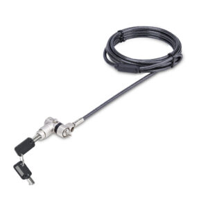 StarTech.com 3-in-1 Universeel Laptop Kabelslot, 2m Security Kabel met Master Key, Computer Beveiliging, Compatibel met Noble We