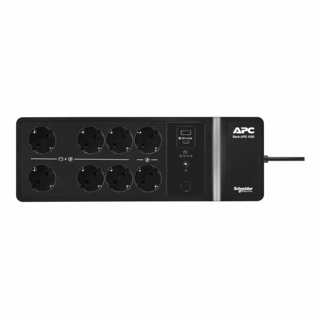 APC Back-UPS BE1050G2-GR - Noodstroomvoeding 8x stopcontact, 1050VA, 2 USB opladers, 1 USB datapoort - Afbeelding 10