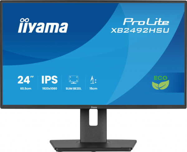 iiyama ProLite XB2492HSU-B1 computer monitor 61 cm (24") 1920 x 1080 Pixels Full HD LED Zwart - Afbeelding 2