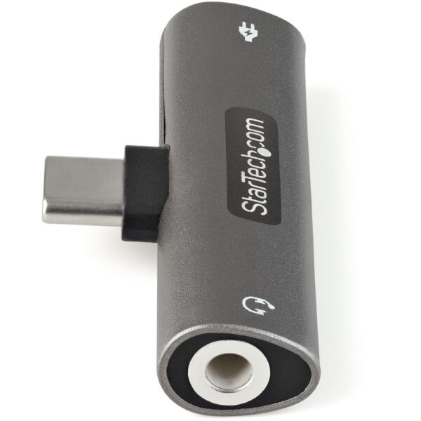 StarTech.com USB-C Audio & Oplaadadapter - USB-C Audio Adapter met 3.5mm TRRS Koptelefoon/Headset Jack en 60W USB Type-C Power D - Afbeelding 4