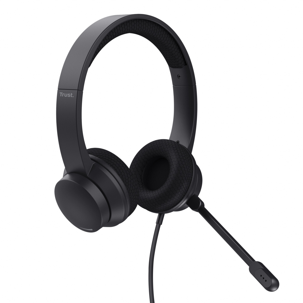 Trust HS-260 Headset Bedraad Neckband Kantoor/callcenter USB Type-A Zwart - Afbeelding 2