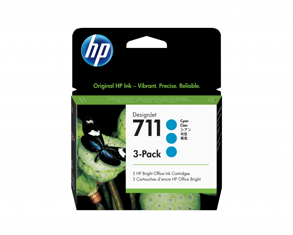 HP 711 cyaan DesignJet inktcartridges, 29 ml, 3-pack