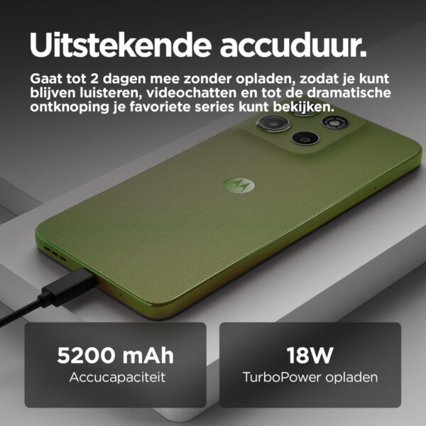 Motorola moto g15 17,1 cm (6.72") Dual SIM Android 15 4G USB Type-C 8 GB 128 GB 5200 mAh Groen - Afbeelding 8