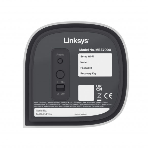 Linksys Velop Pro 7 Tri-band (2,4 GHz / 5 GHz / 6 GHz) Wi-Fi 7 (802.11be) Wit 4 Intern - Afbeelding 8