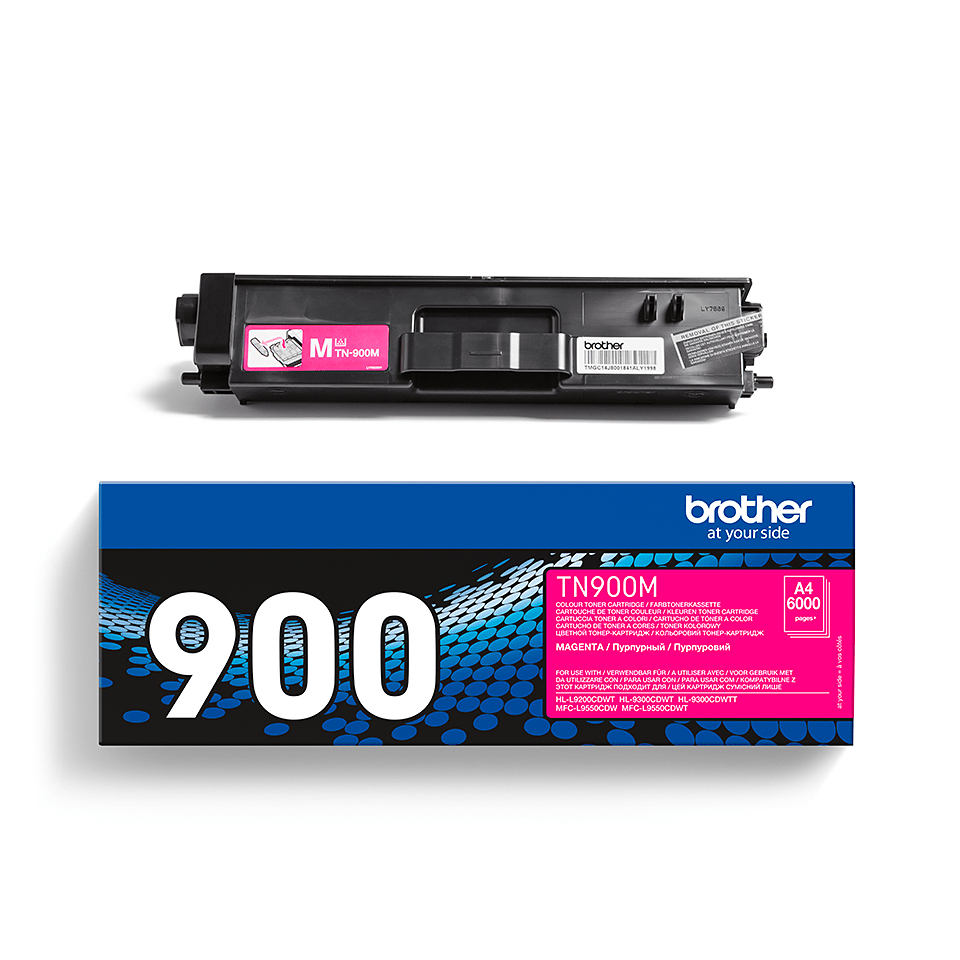 Brother TN-900M tonercartridge 1 stuk(s) Origineel Magenta - Afbeelding 2