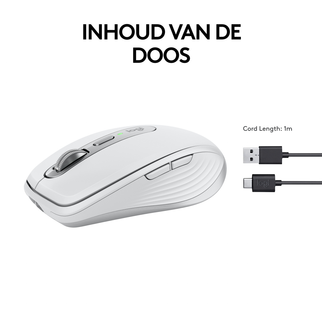 Logitech 910-006930 muis Kantoor Rechtshandig RF-draadloos + Bluetooth Laser 8000 DPI - Afbeelding 9
