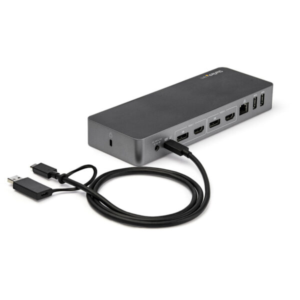 StarTech.com Universele Laptop Docking Station, Hybrid USB-C & USB-A Dock, Dual 4K DP & HDMI, 60W PD, Mac / Windows / Chrome OS, - Afbeelding 8