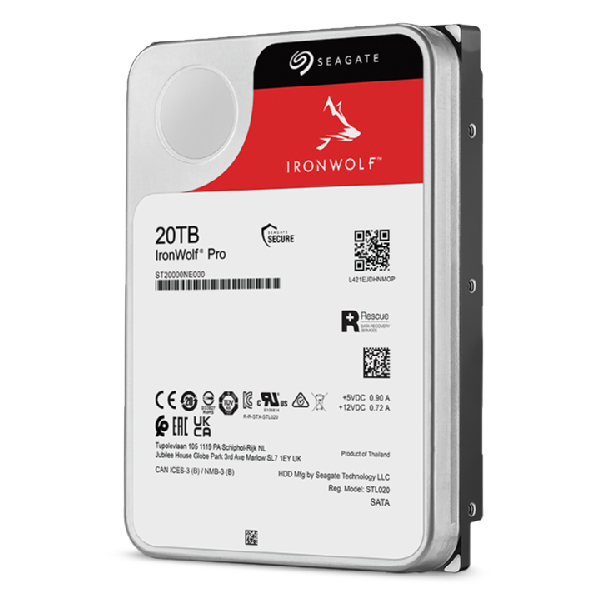 Seagate IronWolf Pro ST20000NT001 interne harde schijf 20 TB 7200 RPM 256 MB 3.5" - Afbeelding 5