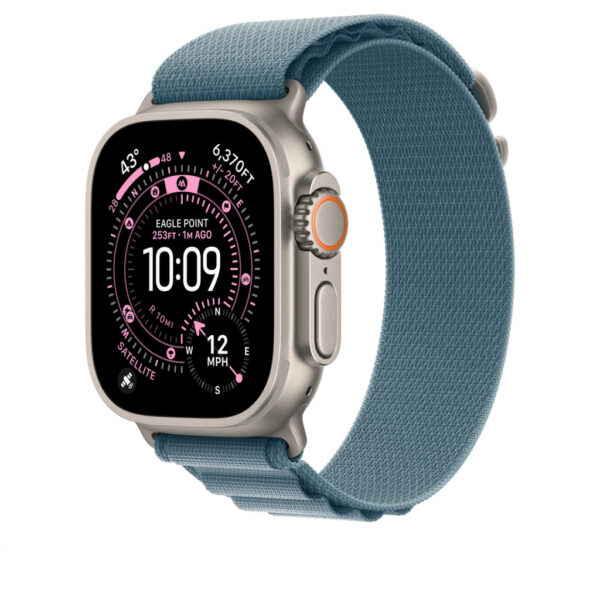 Apple MFTH4ZM/A slimme draagbare accessoire Band Blauw Titanium, Polyester, Spandex - Afbeelding 2