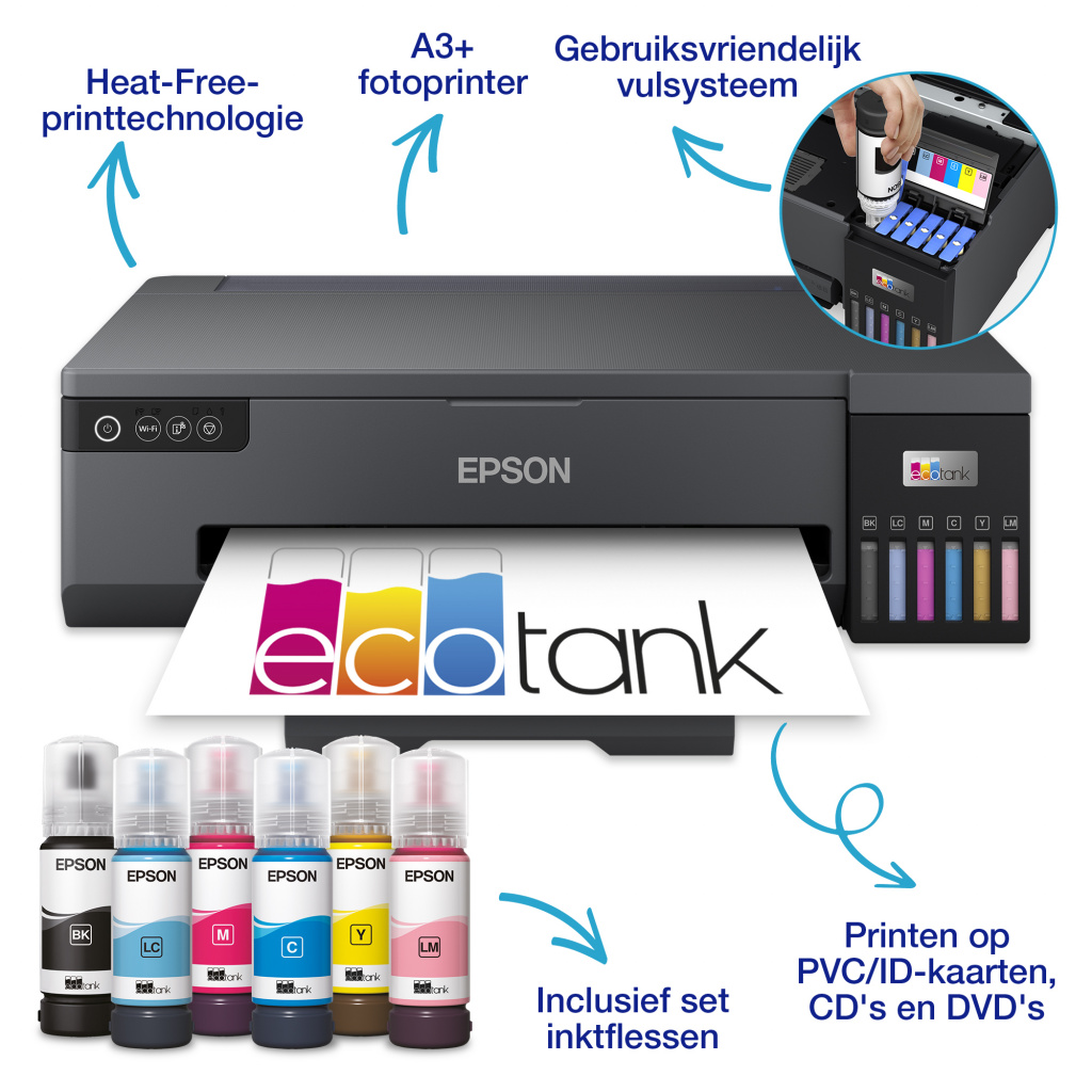 Epson EcoTank ET-18100 A3+ Wi-Fi-fotoprinter met inkttank - Afbeelding 3