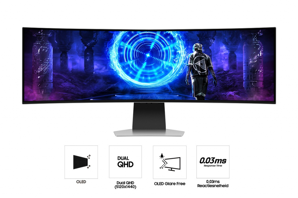 Samsung 49" Odyssey OLED G9 G95SD DQHD 240Hz Smart Gaming Monitor - Afbeelding 2