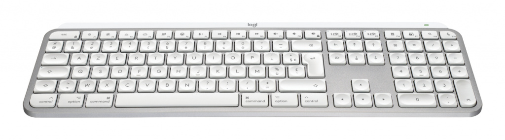 Logitech Master MX Keys S for Mac toetsenbord Kantoor RF-draadloos + Bluetooth AZERTY Frans Aluminium, Wit - Afbeelding 2