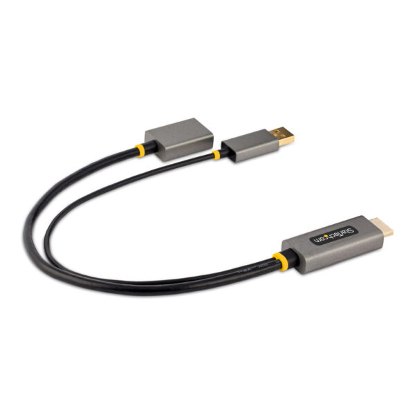 StarTech.com 30cm HDMI naar DisplayPort Adapter Kabel, Actieve 4K 60Hz HDMI 2.0 naar DP 1.2 Converter, HDR, USB Bus Powered, HDM - Afbeelding 2
