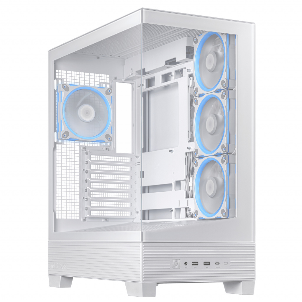 ASUS A31 Plus TG ARGB WHITE Midi Tower Wit - Afbeelding 2