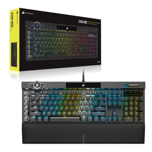 Corsair K100 RGB toetsenbord Gamen USB AZERTY Frans Zwart - Afbeelding 11