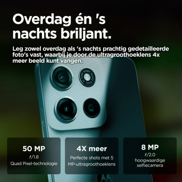 Motorola moto g15 17,1 cm (6.72") Dual SIM Android 15 4G USB Type-C 4 GB 128 GB 5200 mAh Lichtblauw - Afbeelding 7