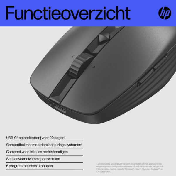 HP 715 oplaadbare muis voor meerdere apparaten - Afbeelding 17