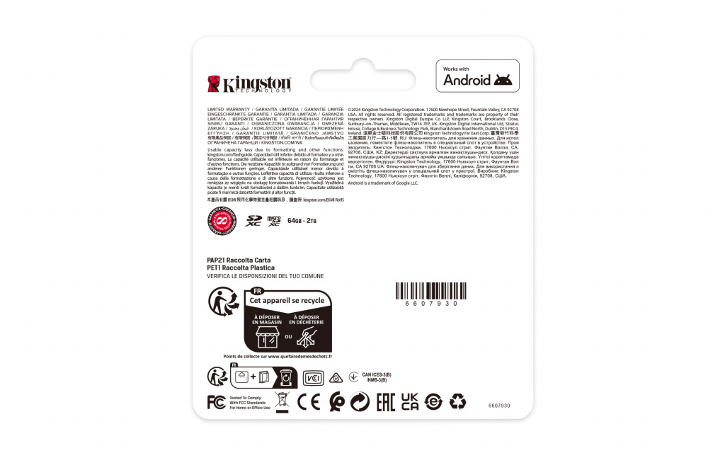 Kingston Technology 64GB micSDXC Canvas Select Plus Gen3 100R A1 enkel pakket zonder ADP - Afbeelding 4