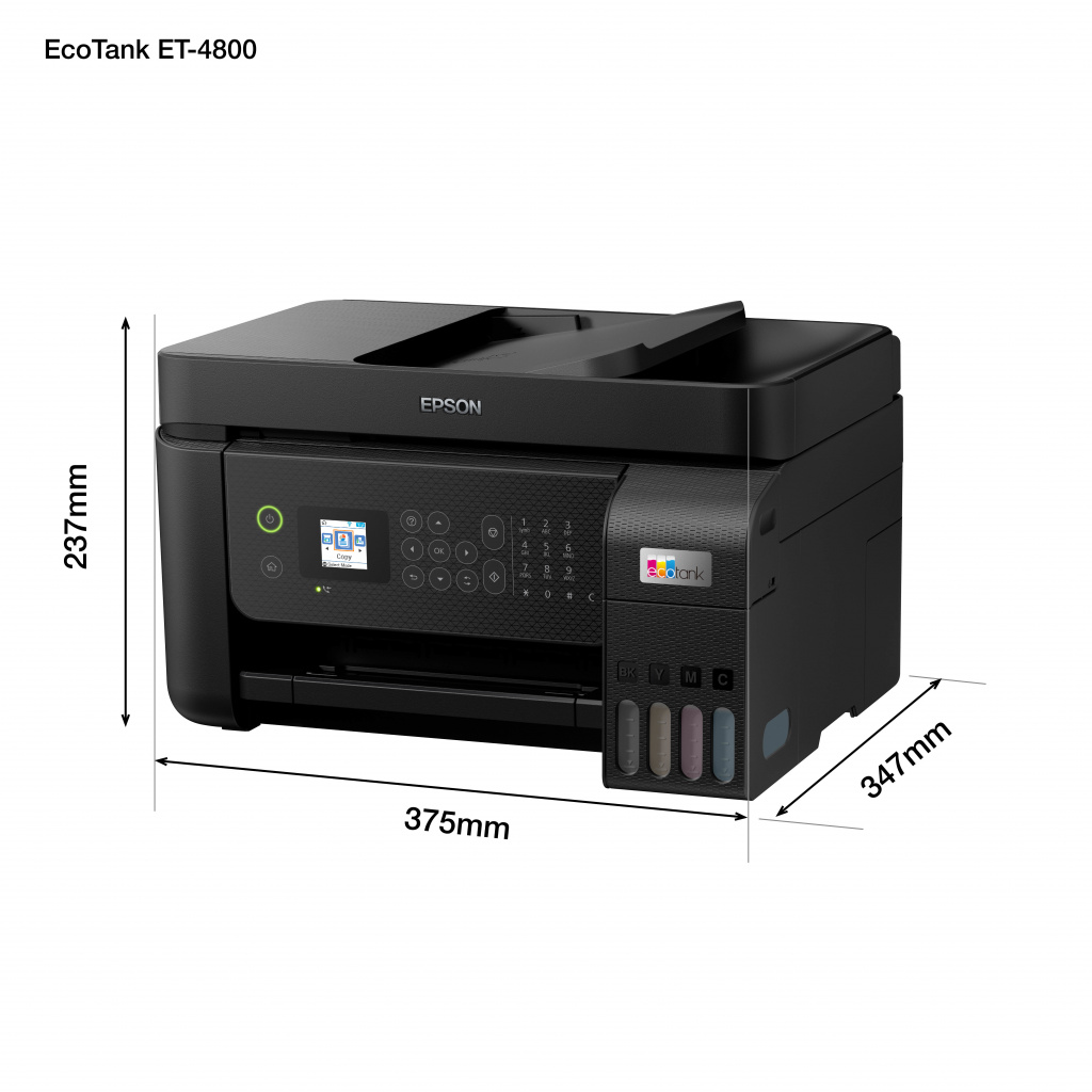 Epson EcoTank ET-4800 A4 multifunctionele Wi-Fi-printer met inkttank, inclusief tot 3 jaar inkt - Afbeelding 9
