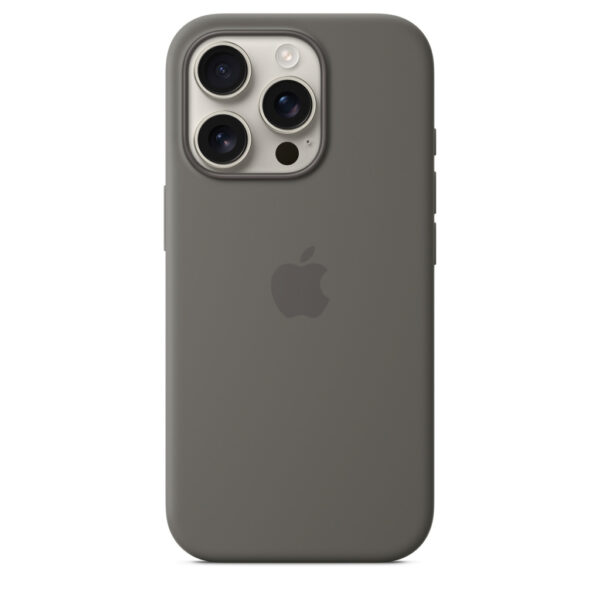 Apple Siliconenhoesje met MagSafe voor iPhone 16 Pro - Rotsgrijs - Afbeelding 2