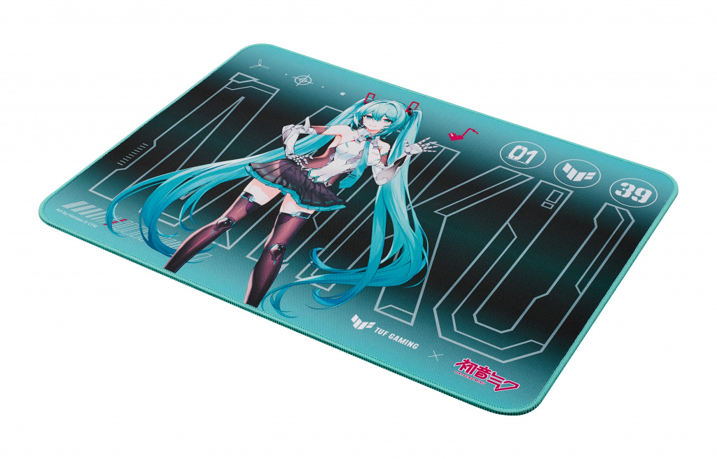 ASUS TUF Gaming P1 Hatsune Miku Edition Game-muismat Turkoois - Afbeelding 2