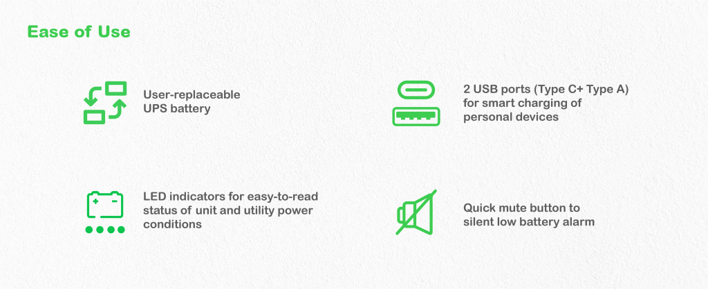 APC Back-UPS BE1050G2-GR - Noodstroomvoeding 8x stopcontact, 1050VA, 2 USB opladers, 1 USB datapoort - Afbeelding 7