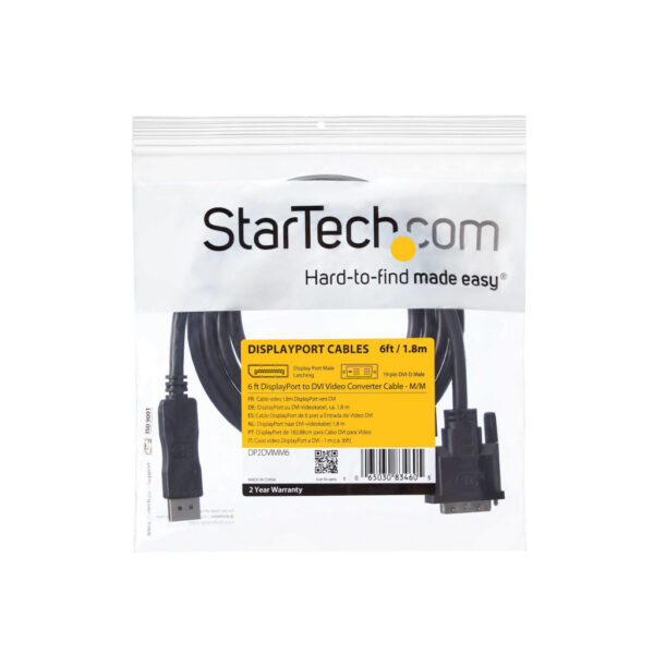 StarTech.com 1,80 m DisplayPort naar DVI Video Converter Kabel M/M - Afbeelding 9