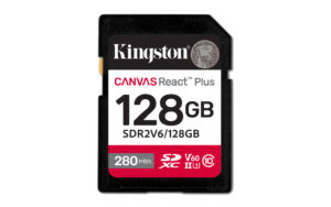 Kingston Technology 128GB Canvas React Plus SDXC UHS-II 280R/100W U3 V60 voor Full HD/4K