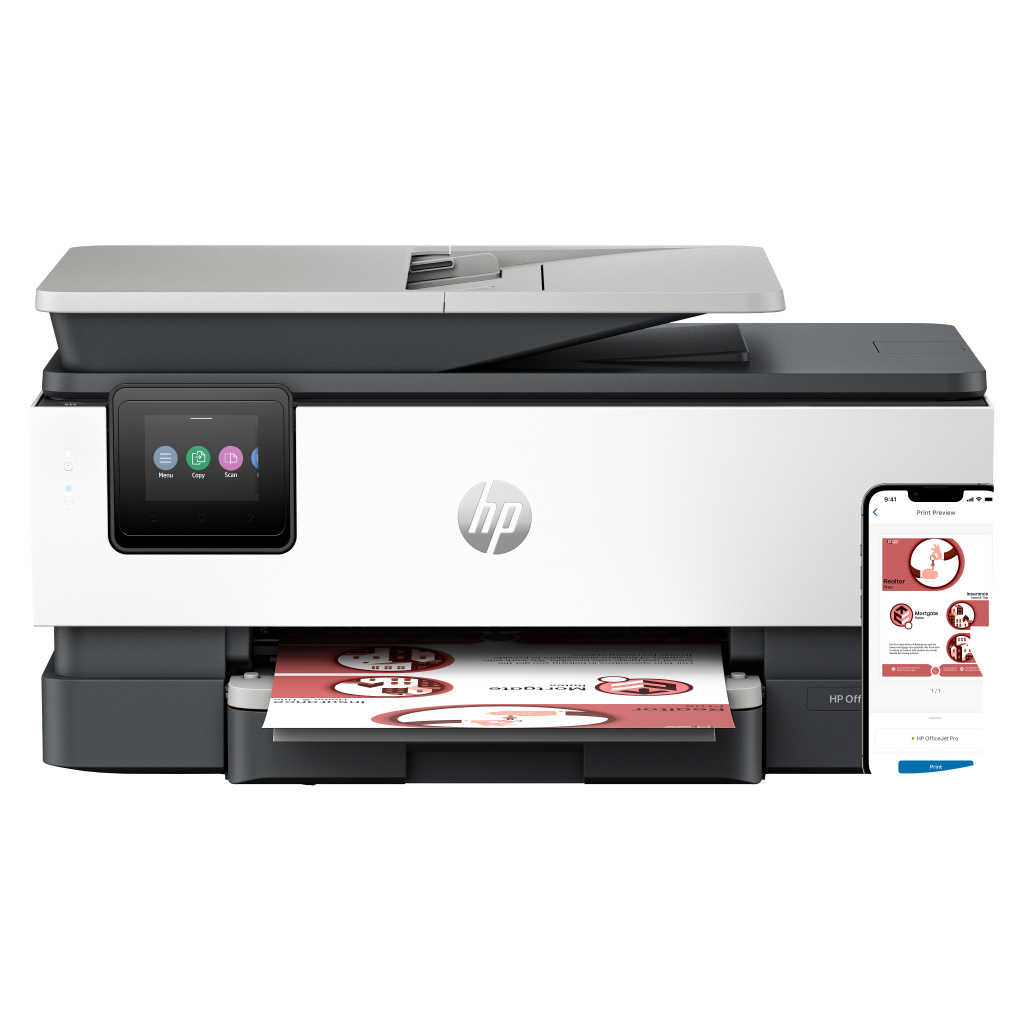 HP OfficeJet Pro 8132e Draadloos All-in-One Kleur Printer, Instant Ink; Dubbelzijdig printen