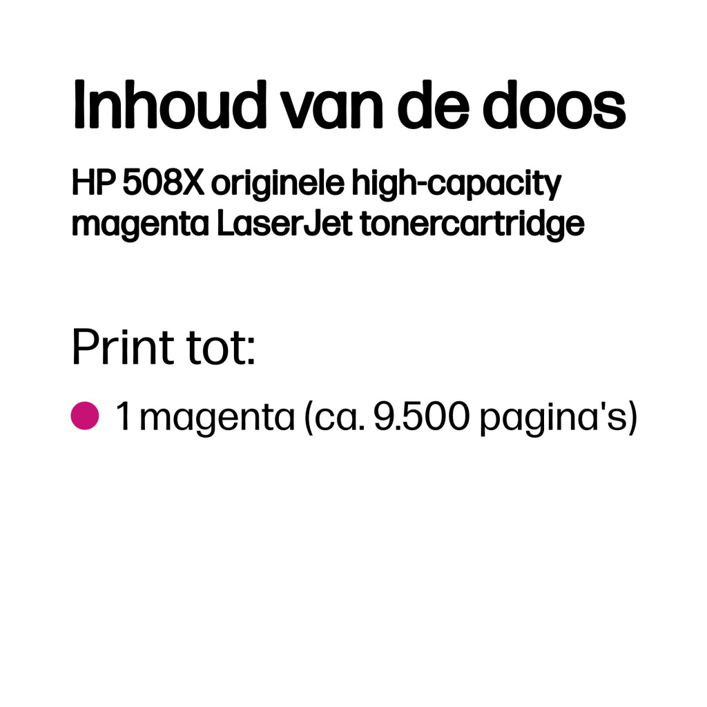 HP 508X originele high-capacity magenta LaserJet tonercartridge - Afbeelding 3