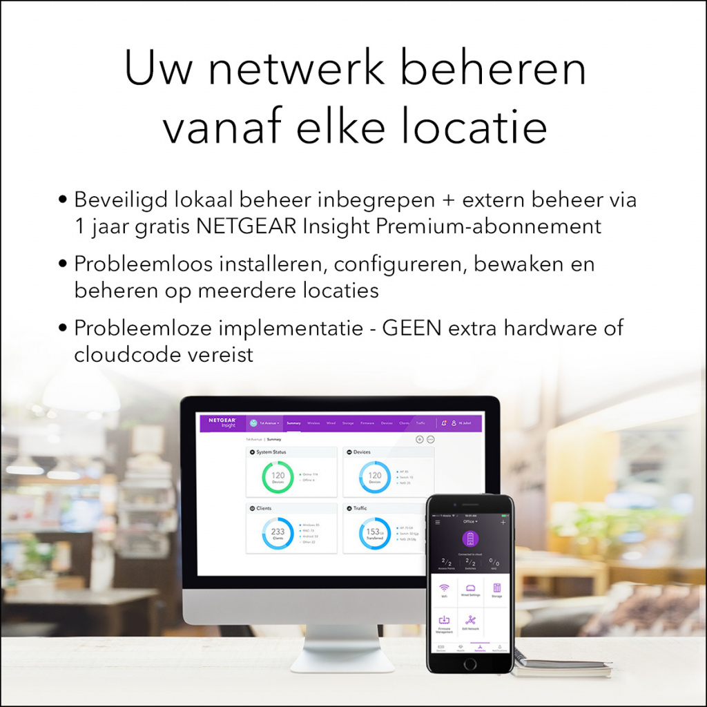 NETGEAR Insight Cloud Managed WiFi 6 AX3600 Dual Band Access Point (WAX620) - Afbeelding 13
