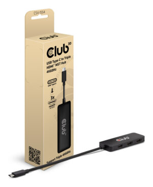 CLUB3D CSV-1554 interface hub USB Type-C Zwart