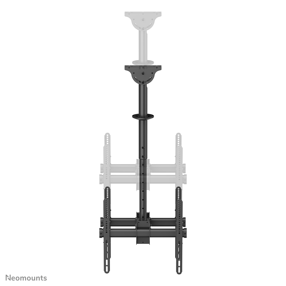 Neomounts NM-C440DBLACK Dual monitor/TV-beugel plafond 32-60" - h 56-91 cm - Afbeelding 6