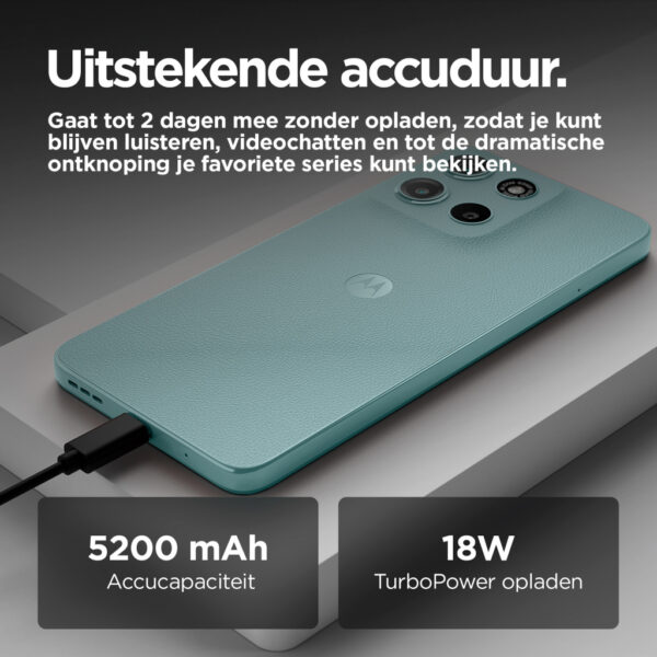 Motorola moto g15 17,1 cm (6.72") Dual SIM Android 15 4G USB Type-C 4 GB 128 GB 5200 mAh Lichtblauw - Afbeelding 8