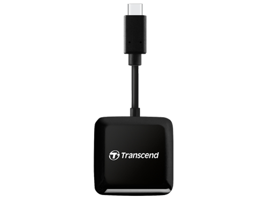 Transcend RDC3 geheugenkaartlezer USB 3.2 Gen 1 (3.1 Gen 1) Type-C Zwart - Afbeelding 2