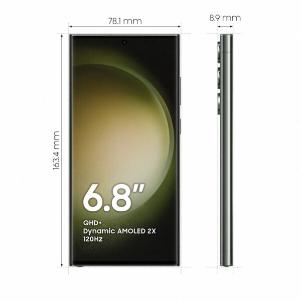 Samsung Galaxy S23 Ultra SM-S918B 17,3 cm (6.8") Dual SIM Android 13 5G USB Type-C 8 GB 256 GB 5000 mAh Groen - Afbeelding 3