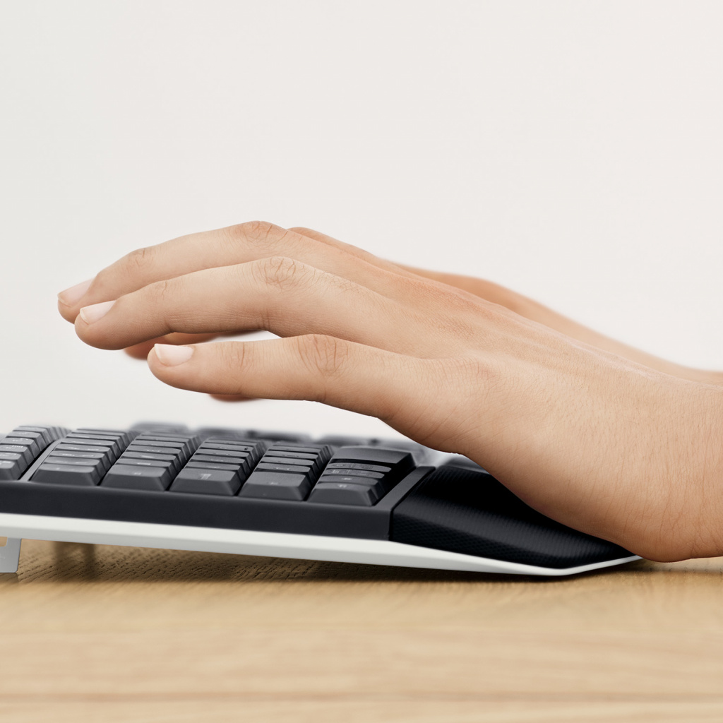 Logitech 920-008225 toetsenbord Inclusief muis Universeel RF-draadloos + Bluetooth AZERTY Belgisch Zwart - Afbeelding 15